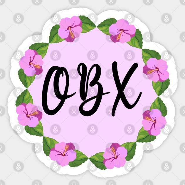 OBX (Purple) Sticker by cartershart